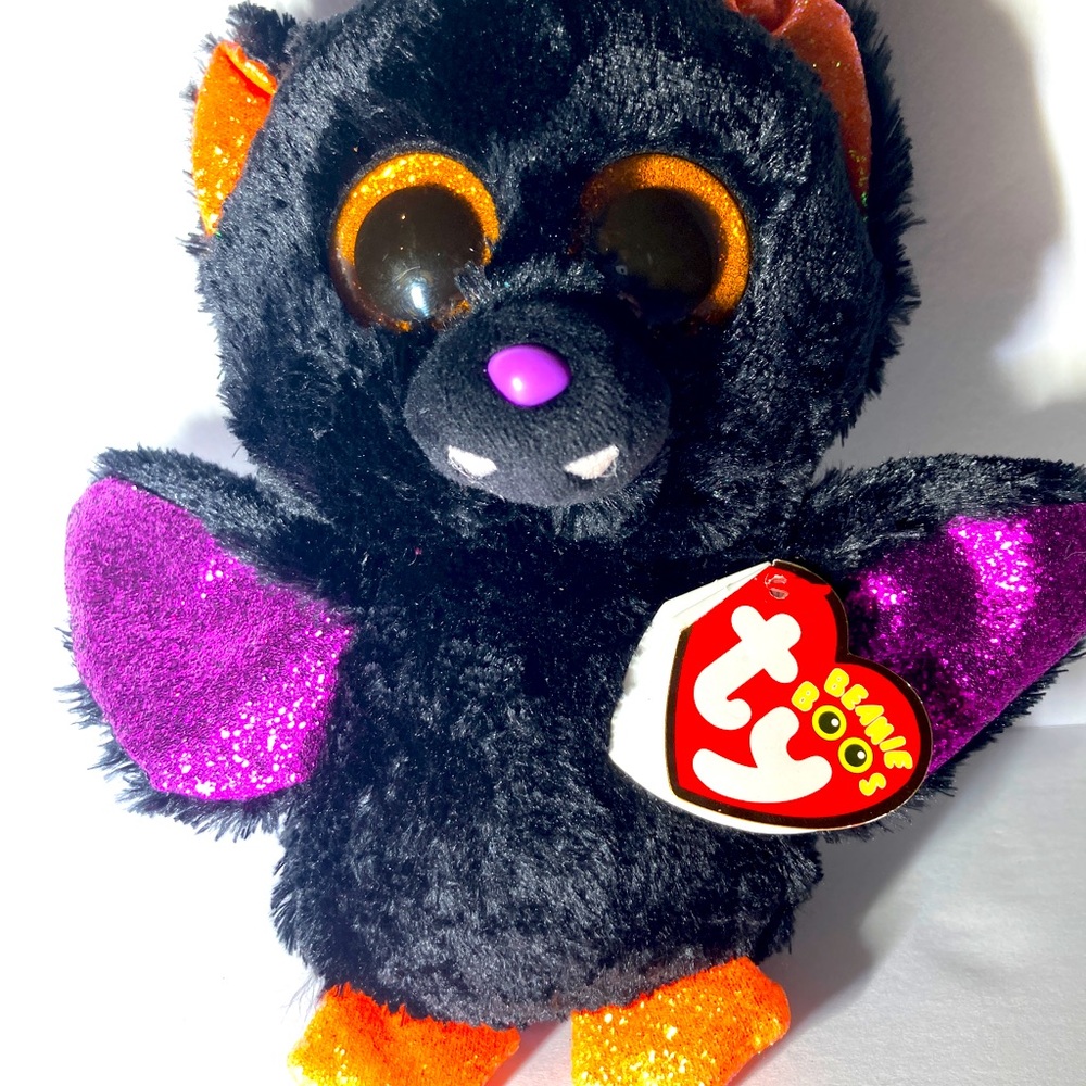Beanie Boo Raven Bat Plush Rare with Tags